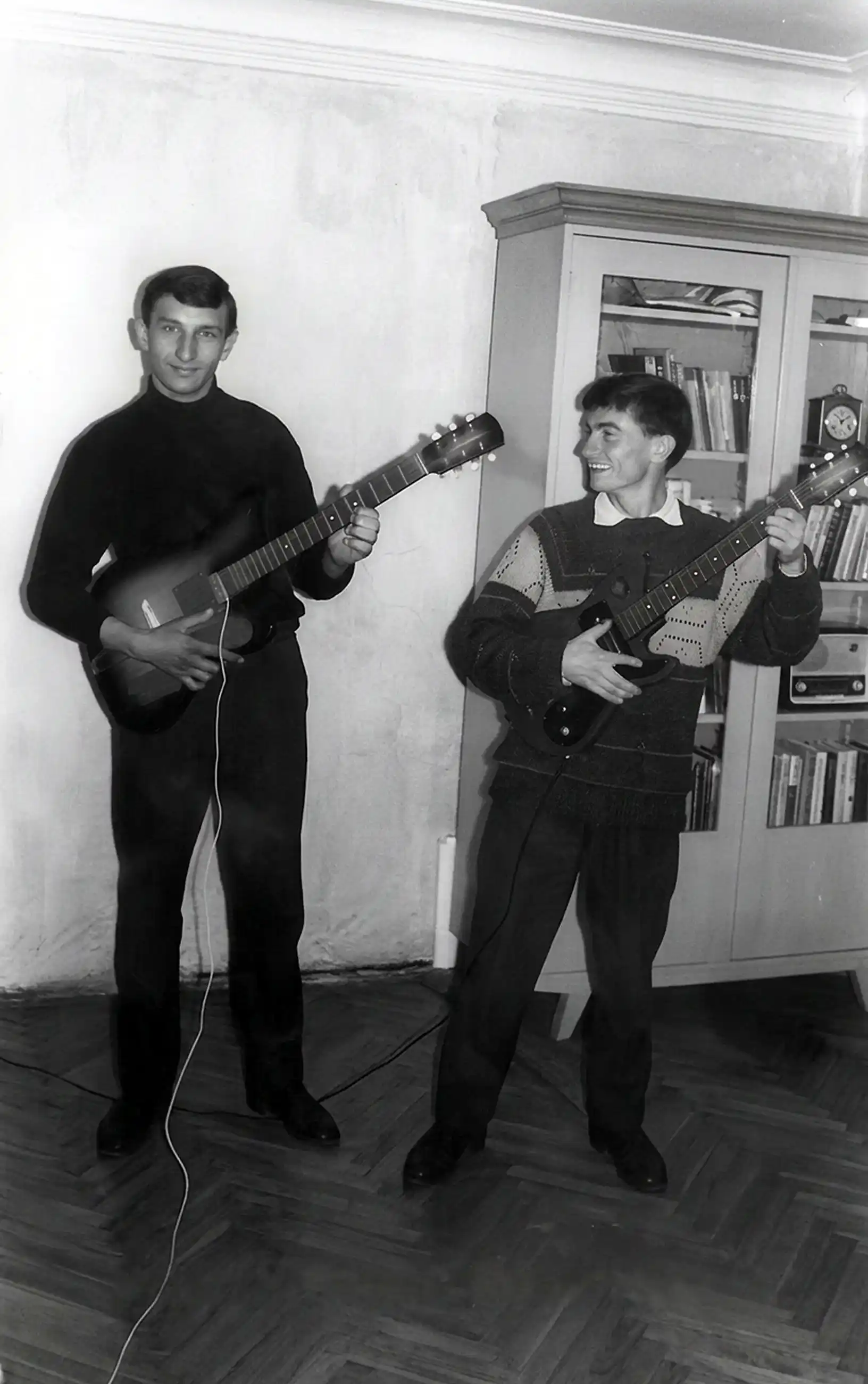 Petar Hiža s prijateljem